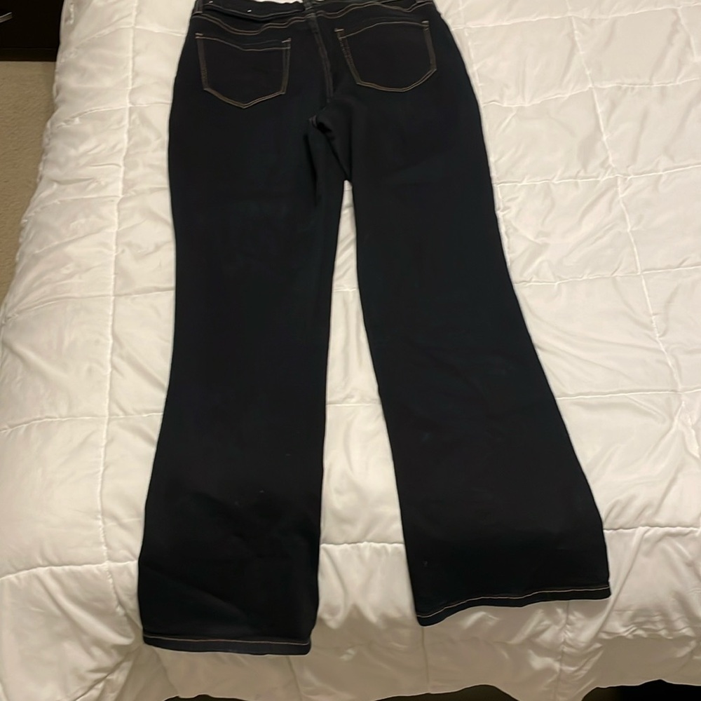 Nicole Miller high-rise boot cut- indigo size 12